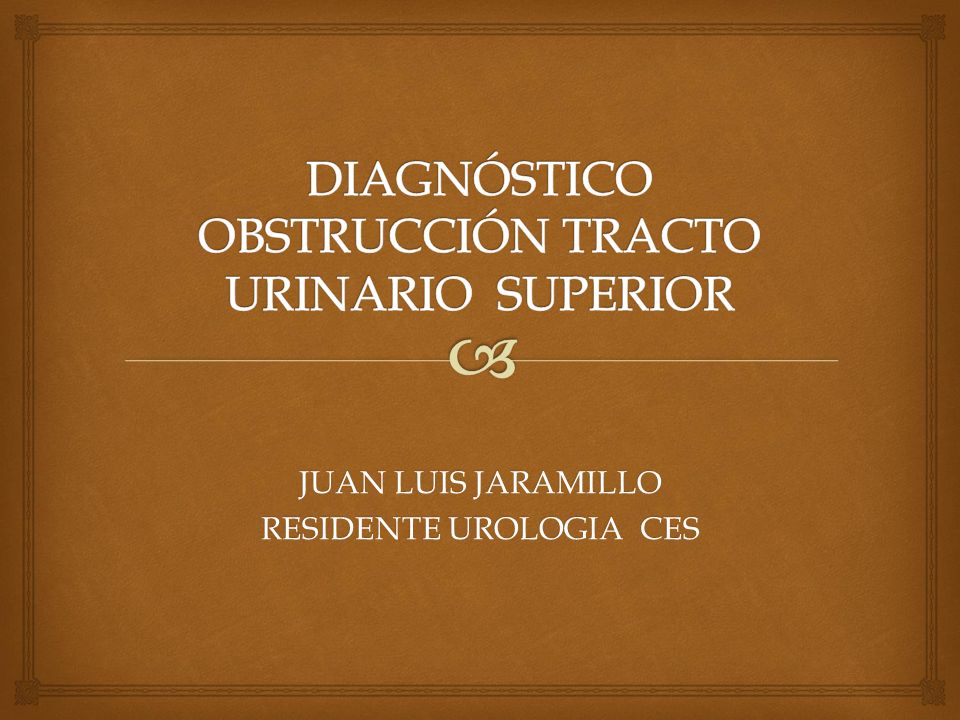obstrucción del tracto urinario
